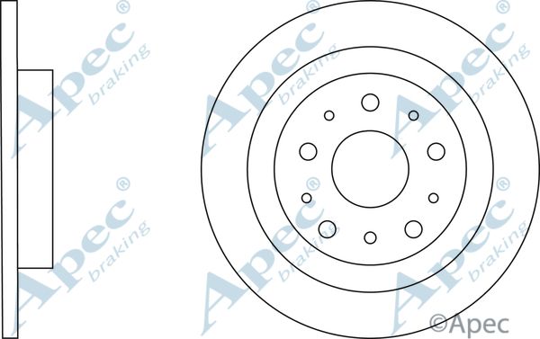 APEC BRAKING stabdžių diskas DSK3174